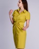 Дамска жълта рокля - риза  921301-5 Popov.fashion