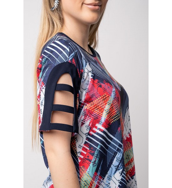 Дамска блуза с къс ръкав 522105-3 от Popov.Fashion