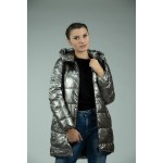 Сиво дамско зимно яке 6211532-2