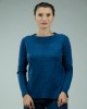 Тюркоазен дамски пуловер A-355-3 от Popov.Fashion