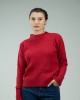 Червен дамски пуловер A-352-5 от Popov.Fashion