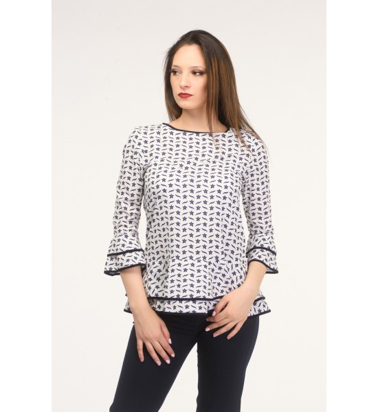 Дамска блуза с волан 521308-2  от Popov.Fashion