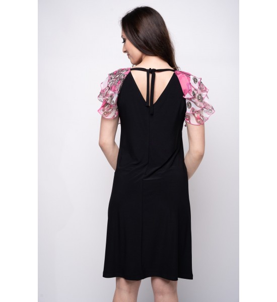 Дамска рокля с шифонени ръкави 923102-2 от Popov.Fashion