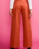 Оранжев дамски панталон с широки крачоли - клош 122501-5