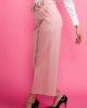 Розов дамски панталон с широки крачоли и 7/8 дължина 122502-5