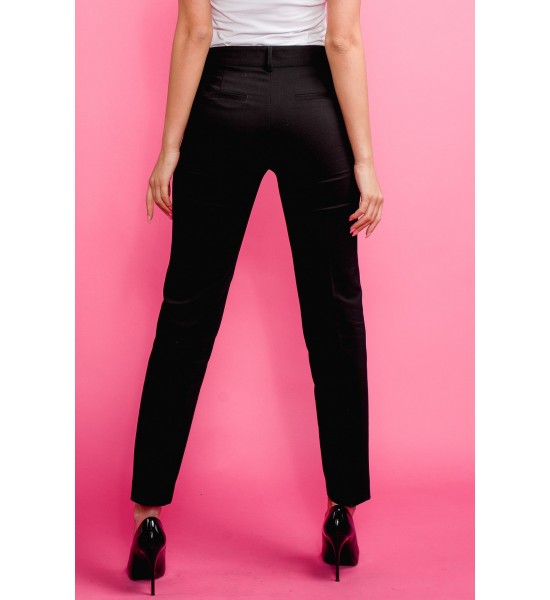 Черен дамски панталон 122102-1