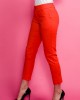 Червен дамски панталон 122101-3