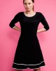 Черна дамска рокля 922406-1  от Popov.Fashion