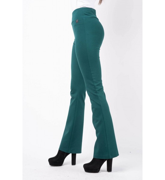 Дамски панталон с разширен крачол 123408-3